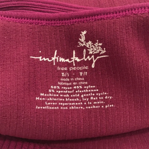 Free People Intimately Solid Rib Brami Crop Top - Picture 3 of 4